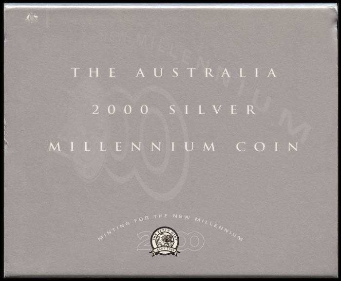 ONE DOLLAR; 2000 Millennium, 2003 Holey Dollar and Dump, Golden Pipeline & Prince William 21st, 2004 Kookaburra (gilded), 1964 Penny, 1st Moon Walk (3) & Royal Visit Florin, 2005 Prince Henry 21st, Aust. Tennis Open, Rotary (with stamp) & End of WWII, 200