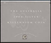 ONE DOLLAR; 2000 Millennium, 2003 Holey Dollar and Dump, Golden Pipeline & Prince William 21st, 2004 Kookaburra (gilded), 1964 Penny, 1st Moon Walk (3) & Royal Visit Florin, 2005 Prince Henry 21st, Aust. Tennis Open, Rotary (with stamp) & End of WWII, 200