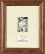 SIGNED DISPLAYS, noted 1963 England team photograph with 11 signatures including Ted Dexter, Fred Titmus & Ken Barrington; plus displays signed by Ian Craig, Lindsay Hassett, Bill Lawry & Ashley Mallett. All framed, various sizes. (5 items)&nbsp;