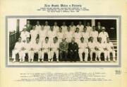 TEAM PHOTOGRAPHS, noted 1954-55 Australia, 3rd Test v England at MCG; 1966-67 Australian &nbsp;tour of South Africa; 1956 NSW v Victoria. Ex Jack Potter collection. (3 items). - 3