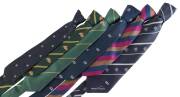 JACK POTTER'S CRICKET TIES, noted Australian ties from 1963-64 & 1964 Ashes tour; Victorian ties (2 - one with player number "585"); Oxford University & Harlequins. (6 items).