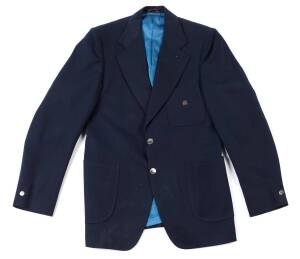 PAUL HIBBERT'S VICTORIAN BLAZER, navy blue wool, with "VCA" monogram on pocket. Fine condition. [Paul Hibbert played 1 Test in 1977, and 78 matches for Victoria 1974-87].