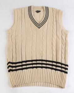 PAUL McEWAN'S NEW ZEALAND TEST JUMPER (sleeveless). Good condition. [Paul McEwan played 4 Tests & 17 ODIs 1980-85].