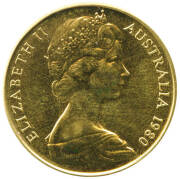 UNCIRCULATED: 1980 GOLD Koala. - 2