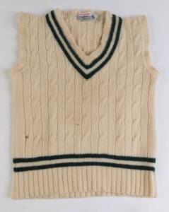 IAIN BUTCHART'S ZIMBABWE TEST JUMPER (sleeveless), with name tag "I.Butchart (Zim)". Good condition. [Iain Butchart played in 1 Test & 20 ODIs 1983-95].