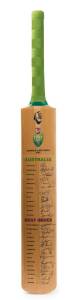 2005 AUSTRALIA v WEST INDIES, full size "Kookaburra" Cricket Bat, signed on front by both teams, with 27 signatures including Ricky Ponting, Adam Gilchrist & Brian Lara. Ex James Hird collection.