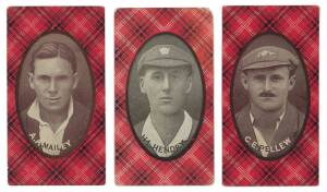 1921 McIntyre Bros. (Australia) "Australian Champion Eleven, 1920-21", part set [8/15], plus another 3 cut-down. Poor/VG.