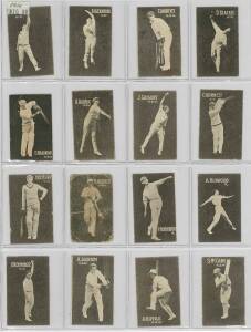 1930 Australian (Giant Brand) Licorice "Australian Cricketers", almost complete set [26/27]. Mainly G/VG. (Note: Back inscribed "24 Photos in a Complete Set", though 27 known).