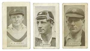 1932 Allens "Australian Cricketers" [18] & "English Cricketers" [18], complete sets. Fair/VG. Scarce sets.