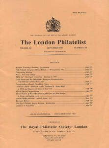 "The London Philatelist", 1944 to 2004, good run but not complete. Many well researched informative articles incl. classic issues, British C'wealth, postal history etc. PRICED TO CLEAR.