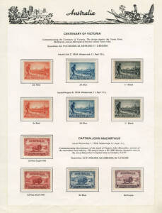 1913-81 collection on S/Seas hingeless pages. Mixture of **/*/FU & MNG. With a few 'Roos, KGV commemoratives then reasonably complete to QEII incl. Robes. Decimals incl. 1971 Xmas block of 25. Mixed condition.