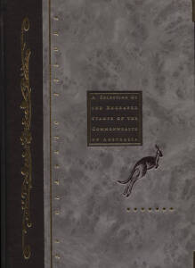 "A Selection of the Engraved Stamps of the Commonwealth of Australia", 1999 with 28 black proofs, 2001 "Federation" with 30 blue proofs, 2003 "Royalty" with 32 red proofs and 2005 "Transport & Communication" with 32 green proofs. Aust. Post superb cased l