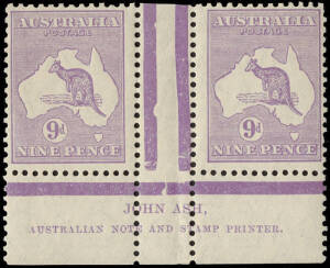 9d Violet, Ash imprint pair, stamps**/*.