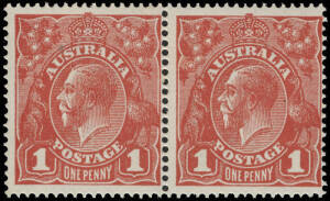 1d Scarlet, DieI/II pair; BW. 71(1)fa. Centred to R, good colour.