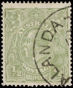 ½d green variety collection on pages incl. inverted wmk and punct. officials. Also incl. "Cracked electro, 2nd state, left wattles to forearm of 'Roo" and "Thin fraction at R with an additional large white flaw above the '1'"; BW.65(5)ha and m, 5L46 & 5R4