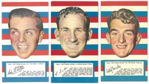 1953 Argus "1953 Football Portraits", large size (11x19cm), the complete set of Footscray players [6/72]. G/VG.