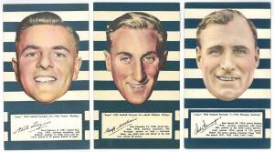 1953 Argus "1953 Football Portraits", large size (11x19cm), the complete set of Geelong players [6/72]. G/VG.