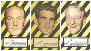 1953 Argus "1953 Football Portraits", large size (11x19cm), the complete set of Richmond players [6/72]. G/VG.