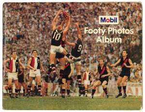 1965-71 Mobil football cards including "Mobil Footy Photos 1965 - Victorian Footballers", complete set [40]; 1966 Mobil "Mobil Football Photos 1966 - Victorian Footballers", complete set [40];1971 Mobil "Mobil Footy Photos - Victorian Footballers" [40]; a