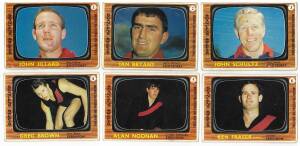 1967 Scanlens "Footballers", complete set [72]. Poor/VG.