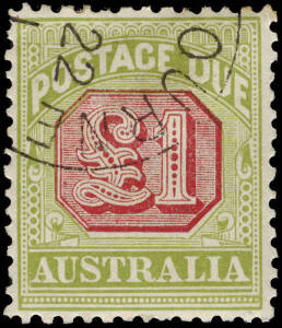 1909-10 (SG.D63-D73) ½d to £1 set, wmk Crown over double-lined A on thick paper. CTO Melbourne with full gum. Some toning to top perfs., nevertheless a scarce set seldom offered.