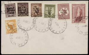 1948 (May27) (SG.J1-7) ½d to 5/- set of 7 on an unaddressed British Forces / Commonwealth envelope, tied by "A.F.P.O. No. 30 / R.A.A.F. JAPAN" cds.