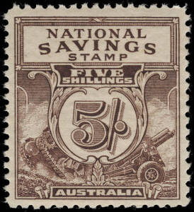 World War II collection on 20 annotated pages. Starts with War Savings Stamps x4 with the 5/-** & 2 different cards, incl. various publicity labels with Remembrance Day, Newcastle Schools Appeal, War Loan Bonds, Slogans group & War Orphans plus Essendon D