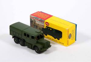 DINKY: Late 1950s Medium Artillery Tractor (689). Mint in rarer late issue illustrated cardboard lift off lid box.