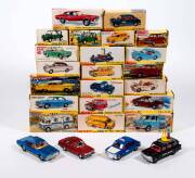 DINKY: Late 1960s to Early 1970s Group of Model Cars Including Pathe News Car (281); And, Midland Mobile Bank (280); And, NSU Ro 80 (176). All mint in original cardboard pictured boxes. Slight damage to some of the boxes (21 items) 