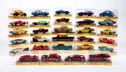 DINKY: Early 1970s Group of Model Cars Including Mercedes Benz 600 Pullman (128) &ndash; Metallic Red; And, Rolls-Royce Silver Cloud MK III (127) -Gold; And, Aston Martin DB6 (153) &ndash; Powder Blue. All mint in original clear rigid perspex case, Slight damage to s