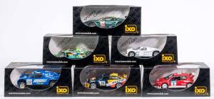 IXO: 1:43 Group of Model Cars Including 2005 Aston Martin DBR9 #28 (GTM029); And, 1967 Ford MK4 Presentation (GTM009); And, Audi R8 Crocodile (GTM001). All mint in original display case. (24 items)