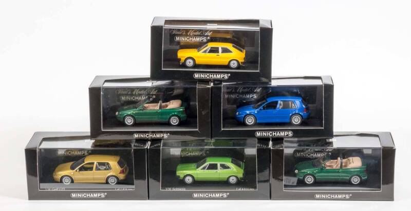 MINICHAMPS: 1:43 Group of VW's Including VW-Porsche 914/4
