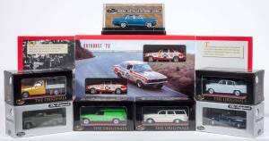 TRAX: 1:43 Group of Holden Model Cars Including 1972 Bathurst GTR XU-1 Torana Lj Racing Set (TRS8); And, Holden 50-2106 Australian Army Utility (TR25D); And, 1976 Holden HX Sandman Van (TR47). All mint in original display case (40 items approx.) 