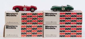 WESTERN MODELS: 1:43 Group of Model Cars and Model Car Hobby Kits Including 1982 Ferrari 308 GTS 1 (110X); And, 1959 Aston Martin DBR 1 -300 Le Mans (33); And, 1953 MG TF Midget (12). All mint in original cardboard packaging. (46 items approx)