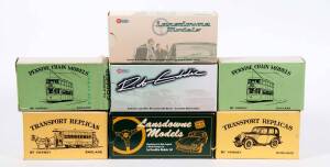 Miscellaneous Group of Built Model Car Hobby Kits Including BROOKLIN MODELS: 1956 Hillman Minx ‘The Gay Look’ (LDM 10); And, BROOKLIN MODELS: 1935 Volvo Carioca Convertible (RE 16); And, VARNEY: Morris 8 Saloon 4 Door (1). Majority built in original cardb