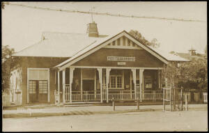 NEW SOUTH WALES POST OFFICES. Lismore incl. 1957 reg. cover. Maitland, early p/card of P.O. stated to be 1890's, postmarked 1906 with 1935 advert. cover 'Maitland Snowflake Laundry'. Moree with 1952 reg. envelope.