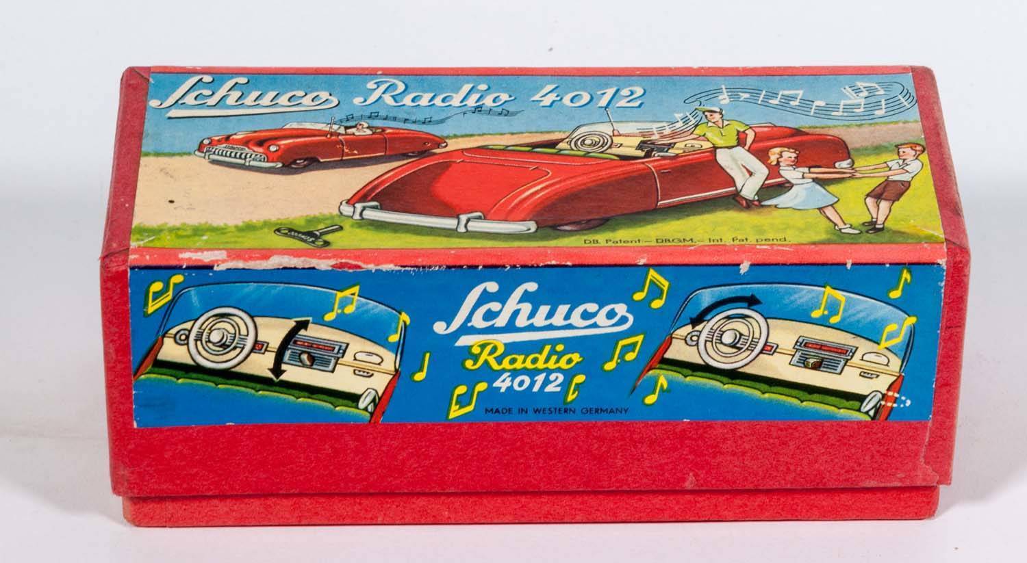 SCHUCO: Radio 4012 1950's Musical Wind Up Car. Made in the U.S