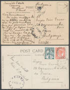 Queensland: 1909-10 three PPCs with messages in Esperanto, all to "Vraca/Bulgaria", all with bilingual arrival cds & two with different Sofia transits. Scarce destination. - 2