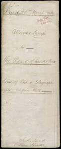 1884 Lease for the CLIFTON HILL Post Office, at the corner of Heidelberg Road and Gold Street. The Lease being for four years, at £75 per year. The Lessor being a Looking Glass Manufacturer. An unusual and rare P.O. document.