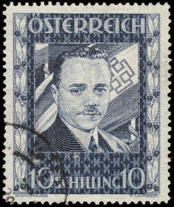 1936 10S Dollfuss; superb FU. Cat.1,100eu.