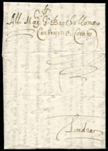 1590 (May 4) entire letter in Italian from Steffano Patti, a leading merchant in Venice, to Bartolomeo Corsini in London. The letter advises that a ship being built in the shipyard would not meet up with a Spanish Galleon as the new ship would be sent to 