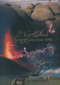 New Zealand Post Year Albums; 1996-2002. 1996 album missing one set. Plus a few extra stamps. FV $NZ480+.