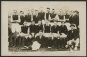 Australia: 1902 ‘Fitzroy FC’ real photo card (Don Photo Series, Price 1/-, blank back) showing Fitzroy Football Club Team of the Victorian Football League photo, unused, fine condition.