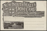 NSW: Government Tourist Bureau postcard with sepia view of ‘Sydney Harbour’ on address side and colour view of ‘On The Tweed River’ with Fisherman & ‘Butter Output’ figures on face, unused, couple of very minor blemishes. - 2