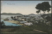 Queensland: Thursday Island: ‘Thursday Island’ postcard (O. Watson photo) showing township & beachfront sent to Sydney with QV 1d orange tied ‘THURSDAY ISLAND/-5JE11/QUEENSLAND’ cds, fine condition.