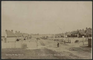 Victoria: Caulfield: ‘Imperial Avue’ real photo postcard (A McGeehan, Balaclava) showing newly-built houses in Imperial Avenue, Caulfield, used under cover with message "This a photo of the houses where I have been working…Everyone of them has been built 