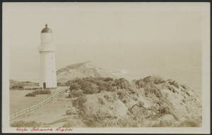 Victoria: Flinders: ‘Cape Schanck Light’ real photo postcard showing the Lighthouse, Grounds & Ocean behind, unused, fine condition.