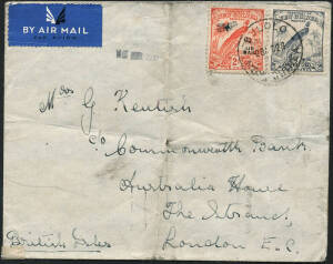 1938 (Oct.28) airmail cover to London, franked 2d + 3d incorrectly cancelled '1928'; 1949-60 Namatanai group with single and mixed frankings incl. 2½d to New Zealand, 7½d + ½d, 1/- + ½d reg., 9d + 6½d reg. and 5d on ½d Tree 'Roo; 1964 (May 18) reg. cover 