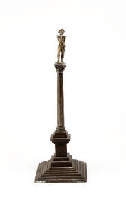 Nelsons Column brass ornament. Late 19th century. 27cm