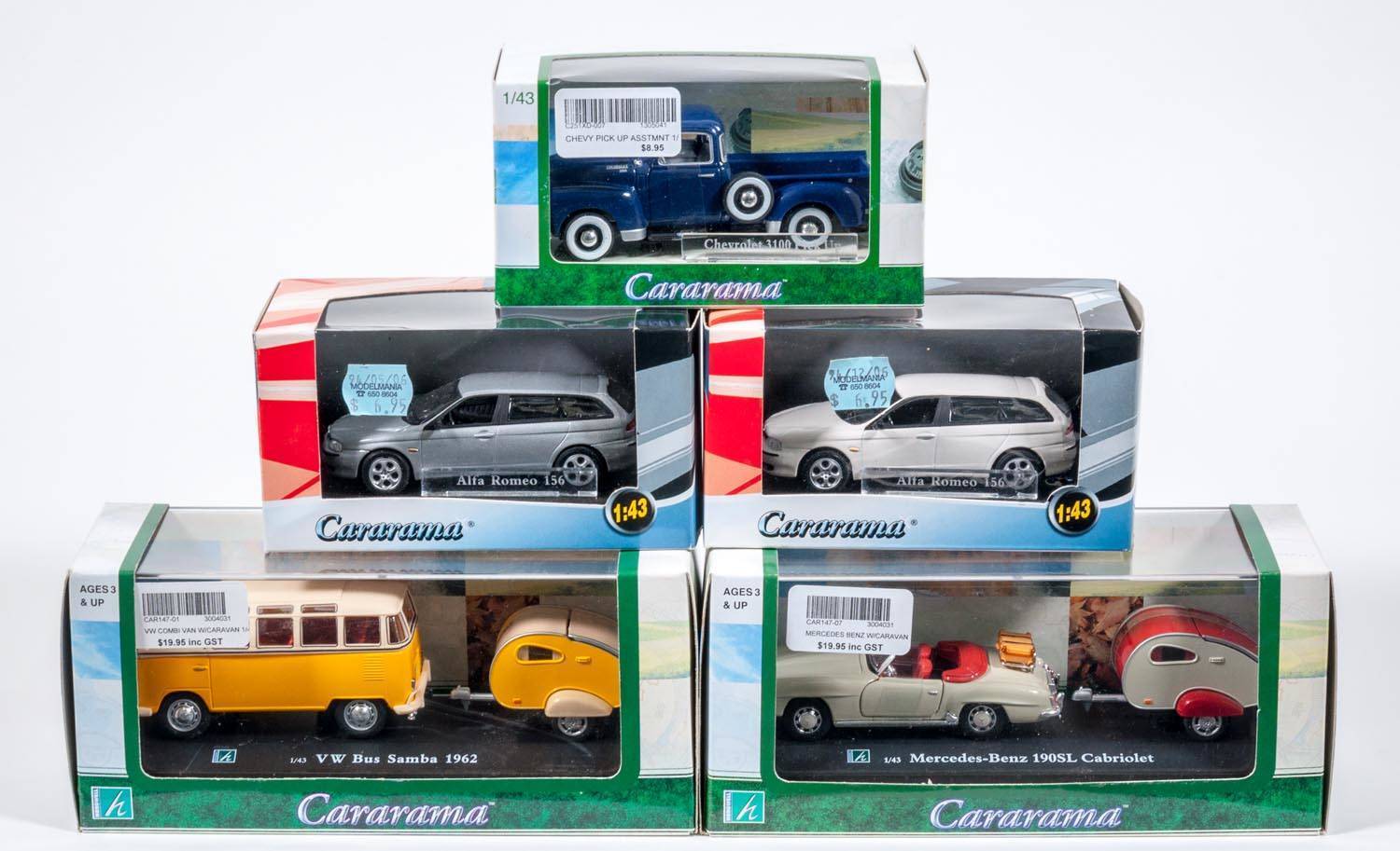 Miniature 1/43 neuve en boite CARARAMA Ensemble camping PORSCHE 356 avec sa remorque - Collection Miniature 1/43 neuve en boite CARARAMA Ensemble camping PORSCHE 356 avec sa remorque - Collection